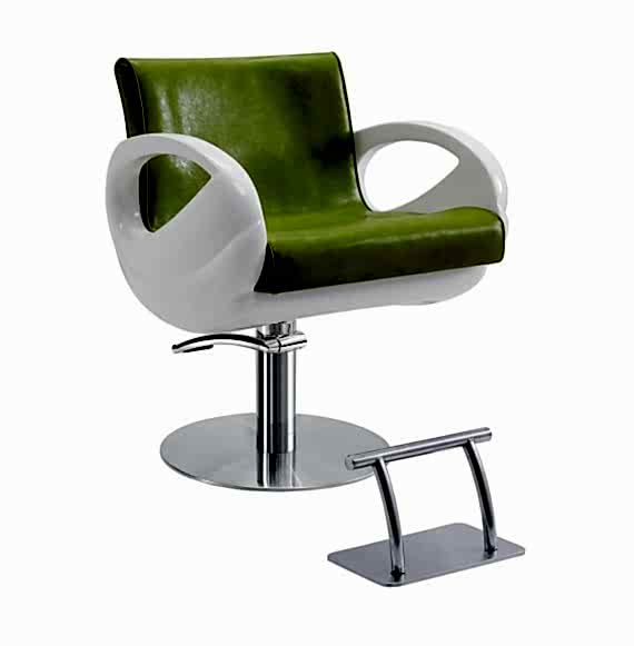 Stella - Scaun de coafura - SX 635A - Alb/Verde Stella - Scaun de coafura - SX 635A - Alb/Verde