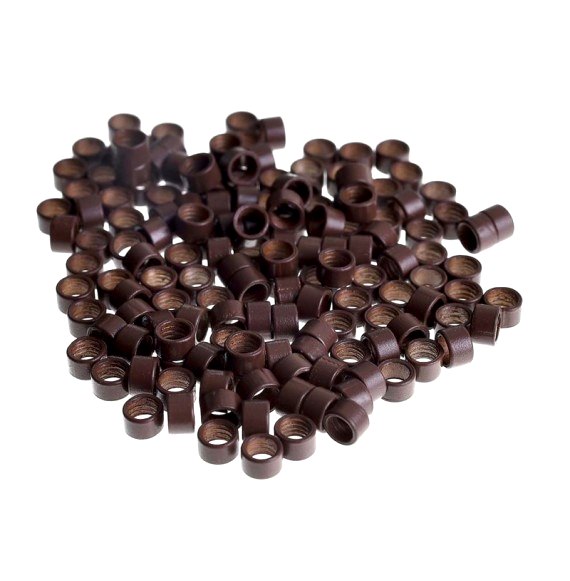 Mikro inel simplu - Maro inchis - 4.5 mm - 100 buc Mikro inel simplu - Maro inchis - 4.5 mm - 100 buc