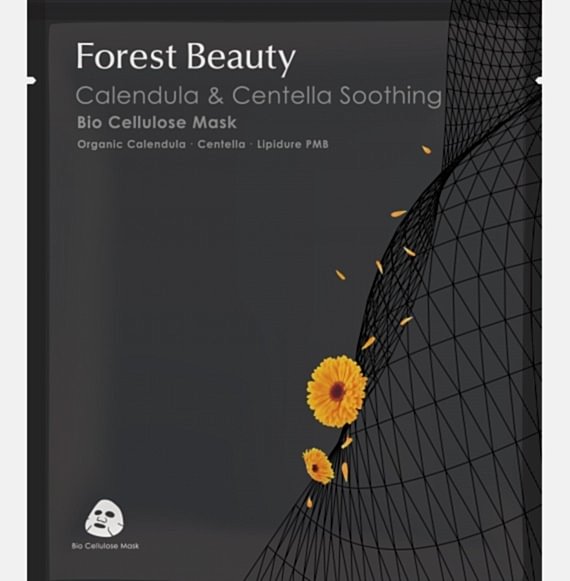 Forest Beauty - Masca bioceluloza calmanta cu galbenele si centella - 30ml Forest Beauty - Masca bioceluloza calmanta cu galbenele si centella - 30ml