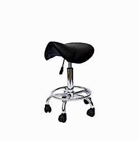 Salonshop - scaun ucenic pentru coafura/frizerie - negru - Ref.14039
