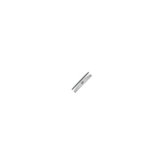Alfa nails pila semiluna gri cu albastru  halfmoon masterful - 100/100