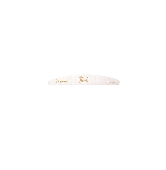 Pila semiluna zebra Premium - 240/240 - Pearl Nails Pila semiluna zebra Premium - 240/240 - Pearl Nails