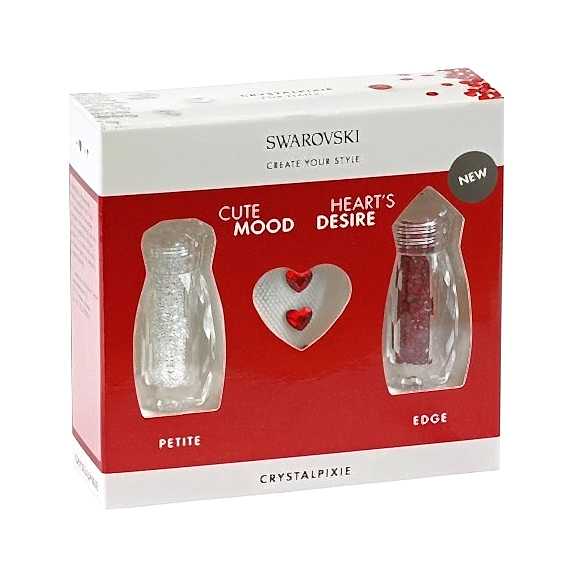 SWAROVSKI CRYSTAL PIXIE - CUTE MOOD / HEARTS DESIRE - Pearl Nails SWAROVSKI CRYSTAL PIXIE - CUTE MOOD / HEARTS DESIRE - Pearl Nails