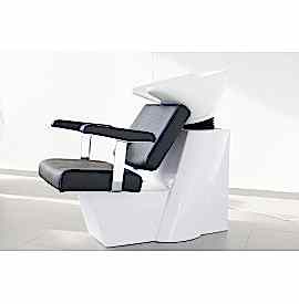 Salonshop - unitate de spalare - negru cu vas alb - scafa Ref.14056