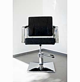 Salonshop - scaun pentru coafura - gri inchis - Ref.14063