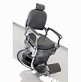 Salonshop - Scaun pentru frizerie -  NEGRU