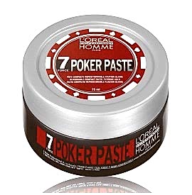 Pasta profesionala modelatoare pentru barbati L'Oréal Professionnel Homme Poker Paste,  75ml