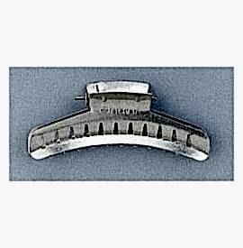 Eurostil - Clame de par aluminiu tip fluture 6 buc. - 00800