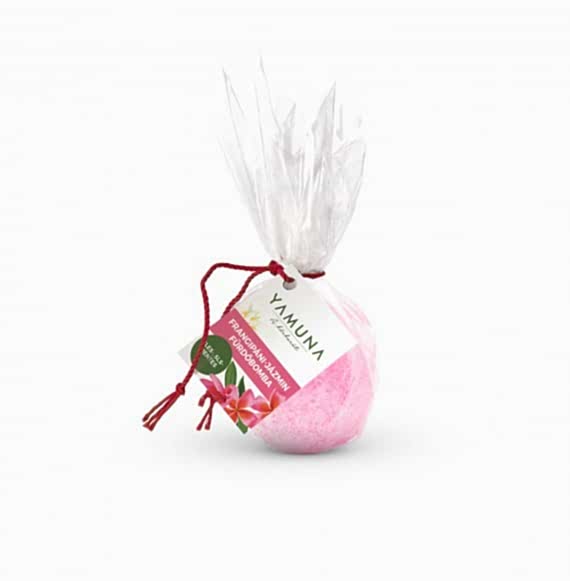 Sare de baie cu iasomie - frangipani - 95 gr - yamuna professional Sare de baie cu iasomie - frangipani - 95 gr - yamuna professional