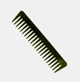 Eurostil - pieptene de par - neon green - 00455/99