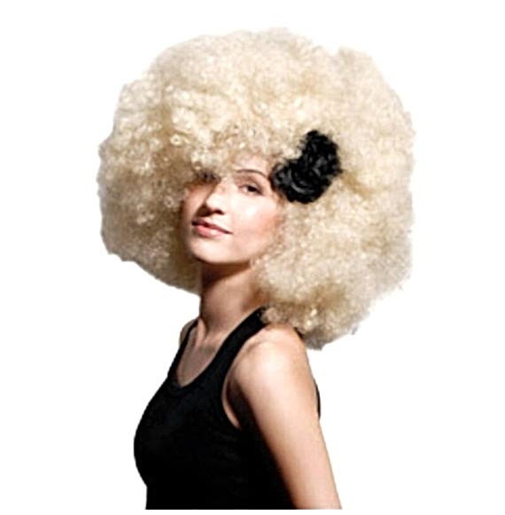 Hair club - peruca carnaval - microfon - blond Hair club - peruca carnaval - microfon - blond