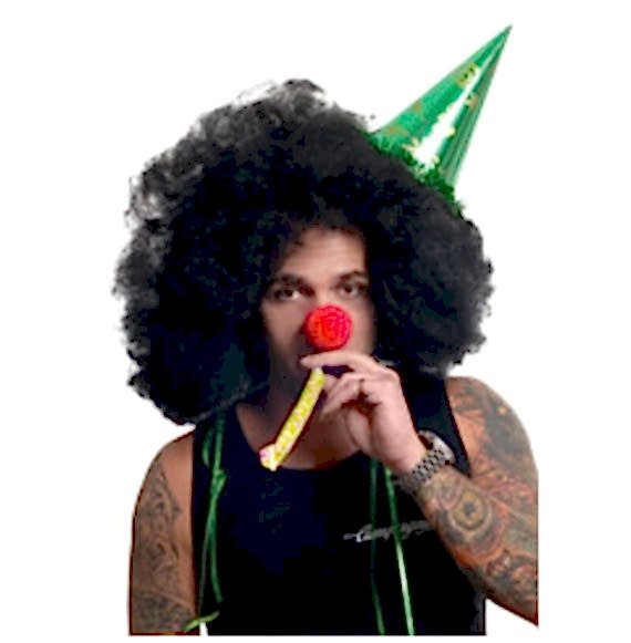 Hair club - peruca carnaval - microfon - negru Hair club - peruca carnaval - microfon - negru
