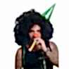 Hair club - peruca carnaval - microfon - negru