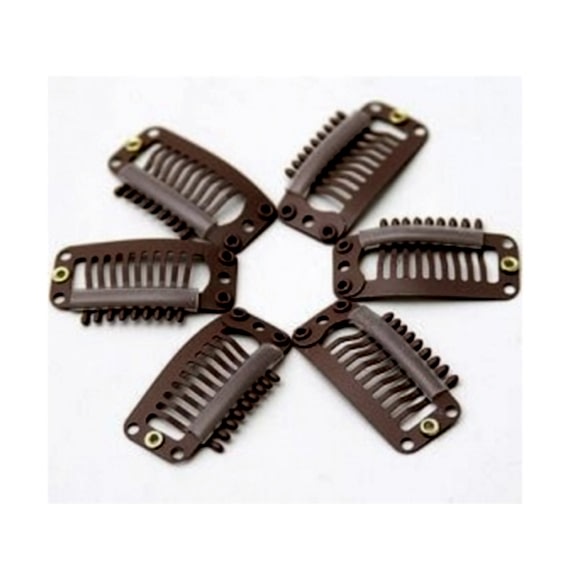 Clips pentru extensii - maro deschis Clips pentru extensii - maro deschis