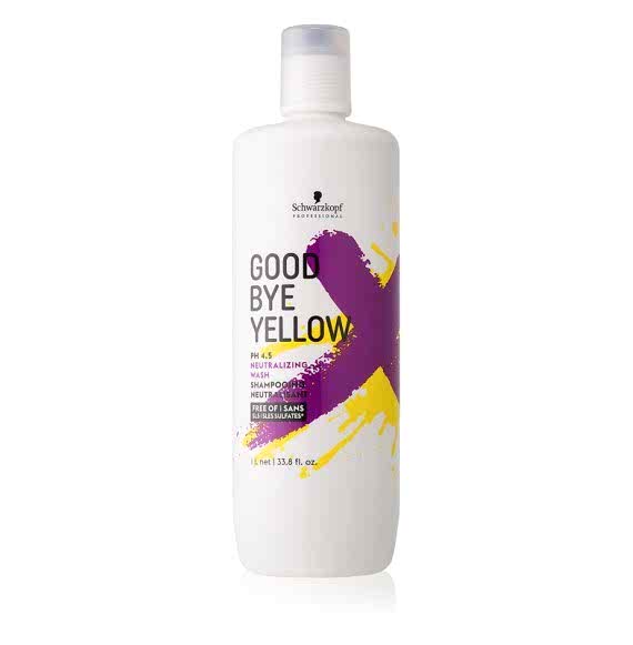 Schwarzkopf - goodbye yellow - sampon pentru par blond - 1000ml Schwarzkopf - goodbye yellow - sampon pentru par blond - 1000ml