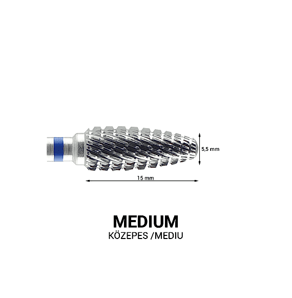 Pearl nails - cap de freza pentru pedichiura - conic - medium Pearl nails - cap de freza pentru pedichiura - conic - medium