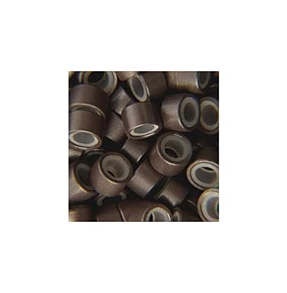 Mikro inel cu silicon - Negru - 4.5 mm - 100 buc Mikro inel cu silicon - Negru - 4.5 mm - 100 buc