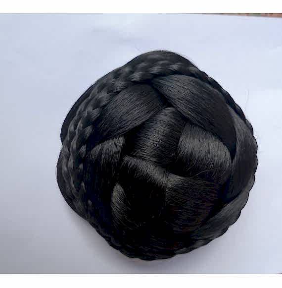 Adaos pentru coc - negru - impletit zr-9-312 / 1b Adaos pentru coc - negru - impletit zr-9-312 / 1b
