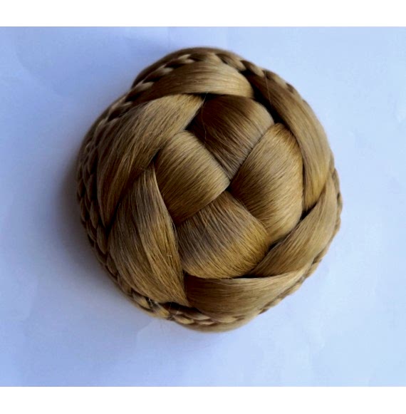 Adaos pentru coc - blond auriu - impletit zr-9-312 / 86a Adaos pentru coc - blond auriu - impletit zr-9-312 / 86a