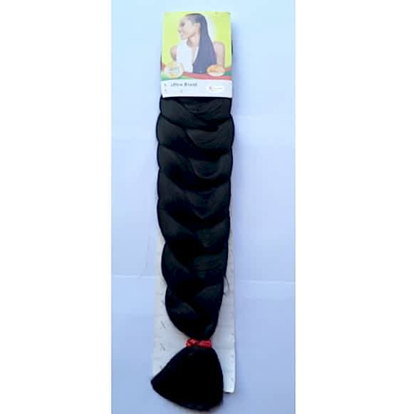 Extensii din par sintetic - afro - color nr.1 - 165gr Extensii din par sintetic - afro - color nr.1 - 165gr