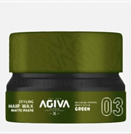 Agiva Hair Wax 03 - Matte Paste - Styling wax 155ml - Matte Look - Gel de par cu fixare puternica si aspect mat.