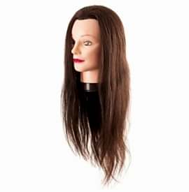 Eurostil - Cap de papusa din par natural - 60 cm - 01142