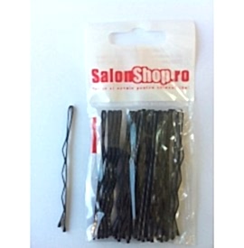 Salonshop- Agrafe negre 7cm, 20buc