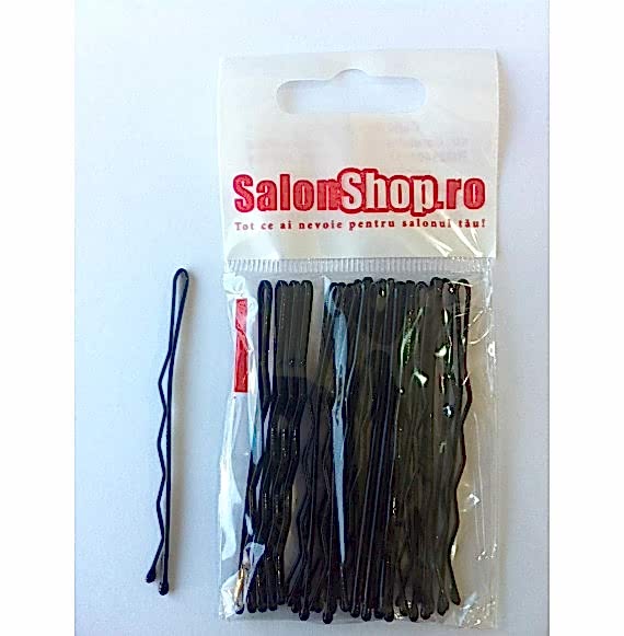 Salonshop- Agrafe negre 7cm, 20buc Salonshop- Agrafe negre 7cm, 20buc