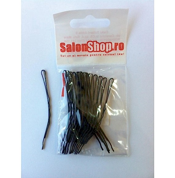 Salonshop- Agrafe curbate negre 7cm, 20buc Salonshop- Agrafe curbate negre 7cm, 20buc