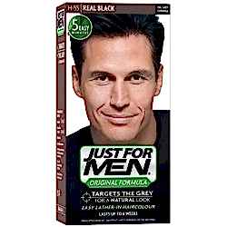 Real Black - H-55 - Vopsea de par pentru Barbati - Just For Men