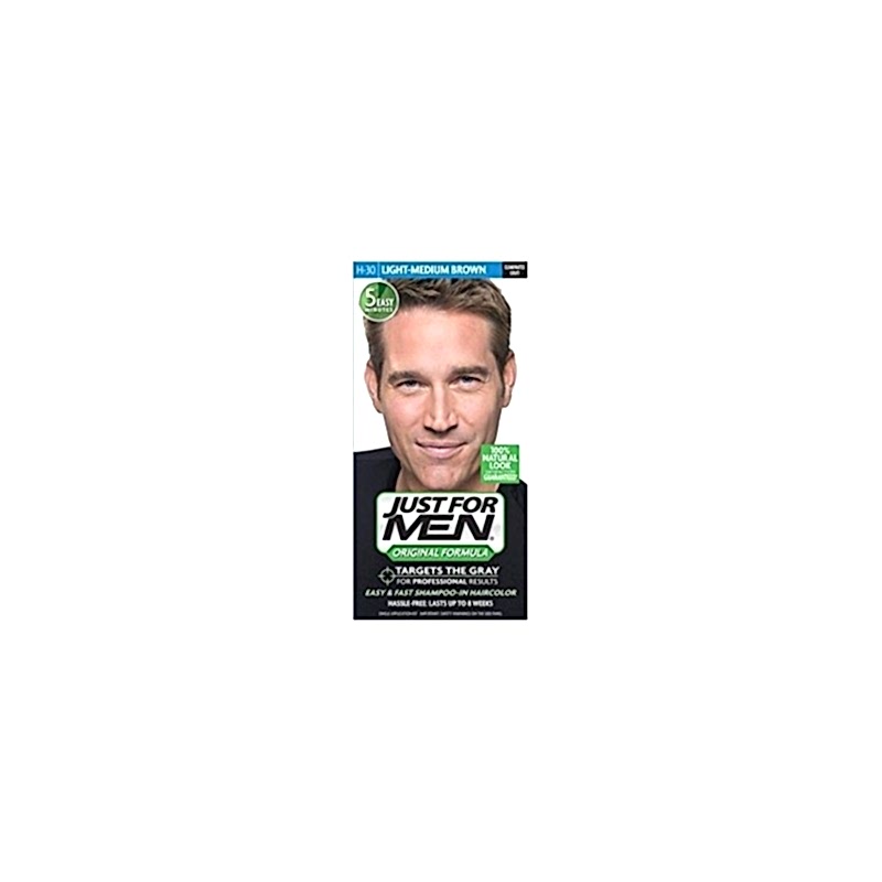 Light Medium Brow - H-30 - Vopsea de par pentru Barbati - Just For Men Light Medium Brow - H-30 - Vopsea de par pentru Barbati - Just For Men