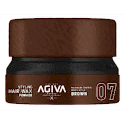 Agiva Hair Wax 07 - Pomade Shine Finish High Control Brown - 155ml