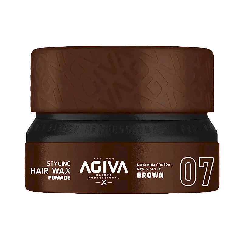 Agiva Hair Wax 07 - Pomade Shine Finish High Control Brown - 155ml Agiva Hair Wax 07 - Pomade Shine Finish High Control Brown - 155ml