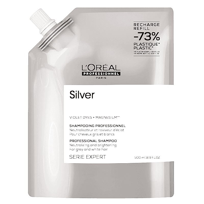 Loreal Silver Sampon Refill - 500ml Loreal Silver Sampon Refill - 500ml