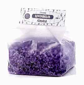 Sare de baie relaxant cu lavandă şi lămâie - 1000 gr