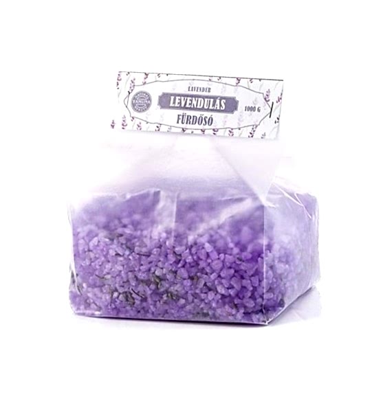Sare de baie relaxant cu lavandă şi lămâie - 1000 gr Sare de baie relaxant cu lavandă şi lămâie - 1000 gr