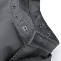 PB Pelerina de tuns 159*145cm Negru cu capse