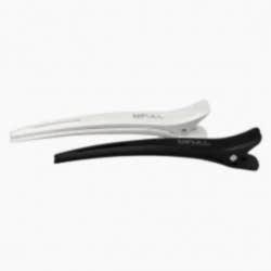 PB Clame de par plastic alb/negru 6buc/set