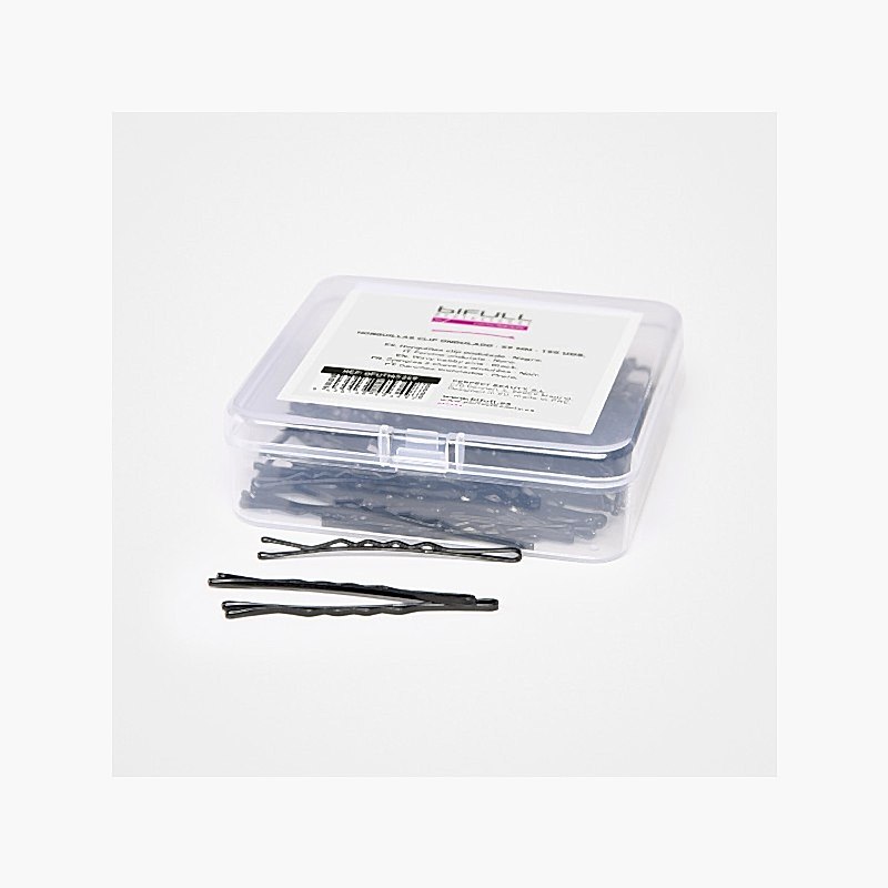 PB Set agrafe ondulate negre 59mm - 150buc