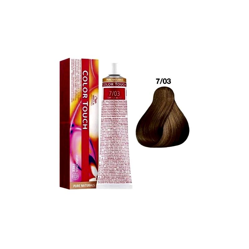 7/03 - Pure Naturals - Color Touch - Wella Professionals - 60 ml 7/03 - Pure Naturals - Color Touch - Wella Professionals - 60 ml