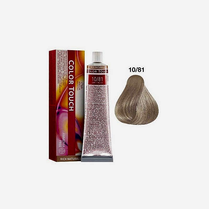 10/81- Rich Naturals - Color Touch - Wella Professionals - 60 ml 10/81- Rich Naturals - Color Touch - Wella Professionals - 60 ml