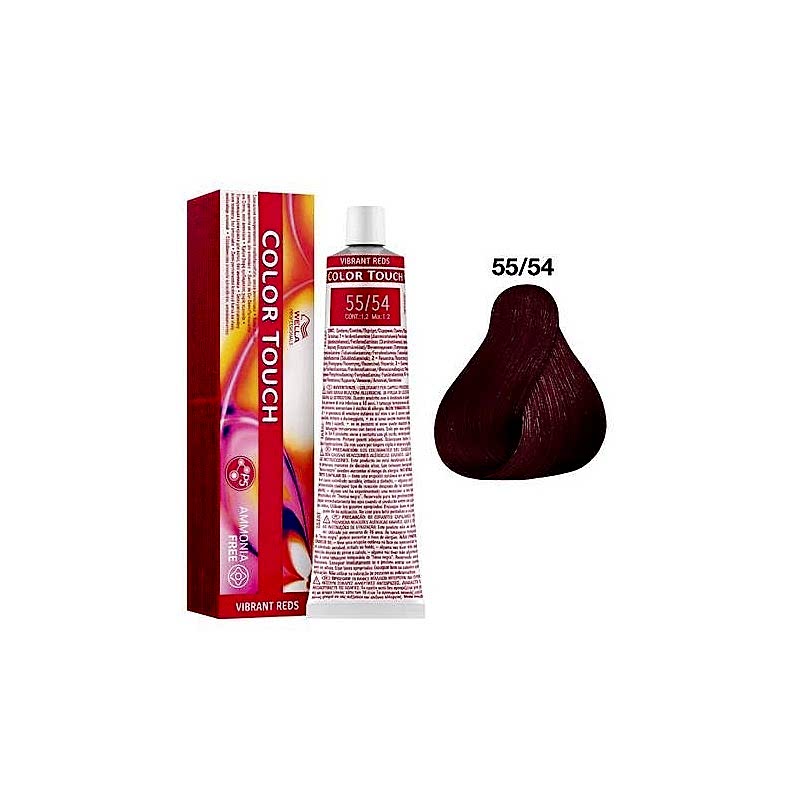 55/54 - Vibrant Reds - Color Touch - Wella Professionals - 60 ml 55/54 - Vibrant Reds - Color Touch - Wella Professionals - 60 ml
