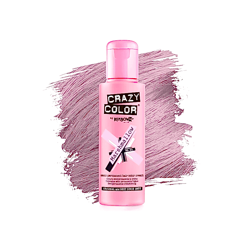 Nr. 64. - Marshmallow - Crazy Color - Vopsea de păr semipermanentă - 100 ml Nr. 64. - Marshmallow - Crazy Color - Vopsea de păr semipermanentă - 100 ml