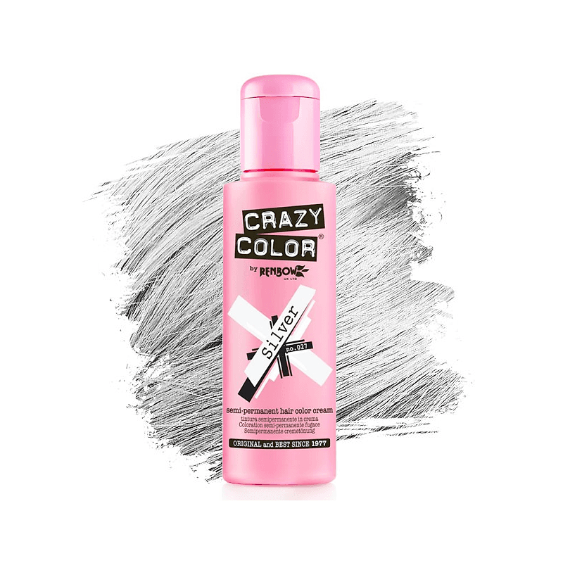 Nr. 27. - Silver - Crazy Color - Vopsea de păr semipermanentă - 100 ml