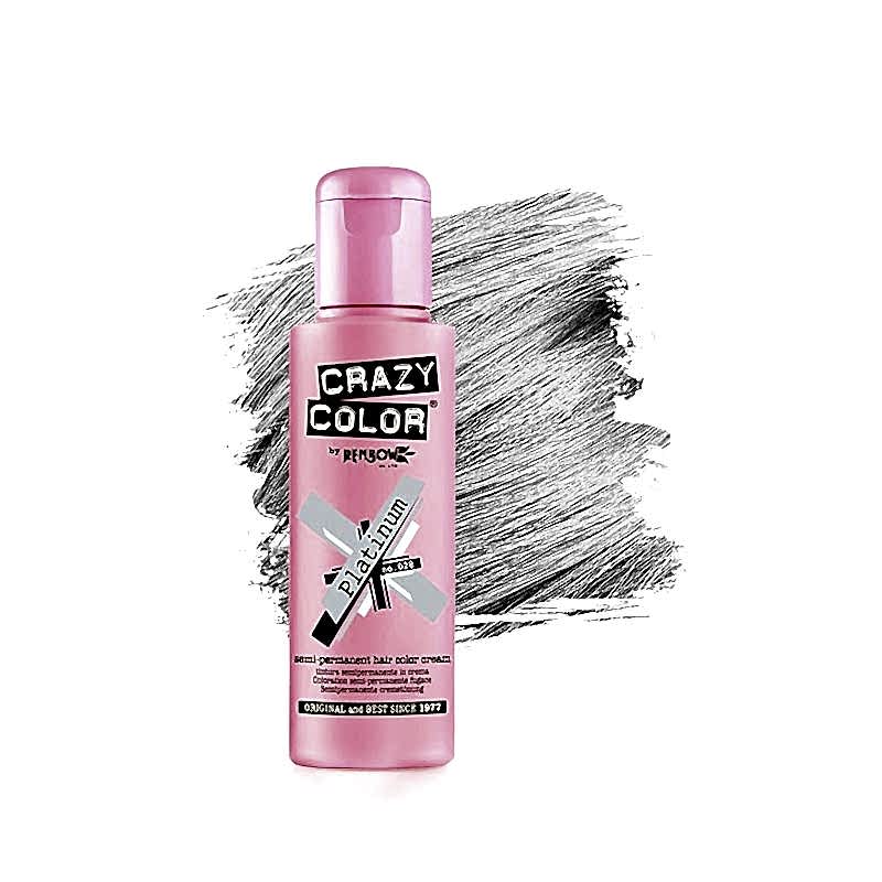Nr. 28. - Platinium - Crazy Color - Vopsea de păr semipermanentă - 100 ml