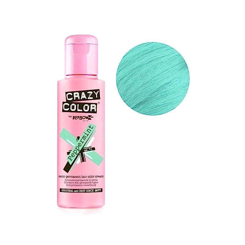 Nr. 71. - Peppermint - Crazy Color - Vopsea de păr semipermanentă - 100 ml Nr. 71. - Peppermint - Crazy Color - Vopsea de păr semipermanentă - 100 ml