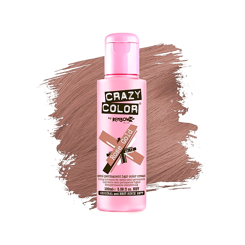 Nr. 73. - Rose Gold - Vopsea de păr semipermanentă - 100 ml - Crazy Color