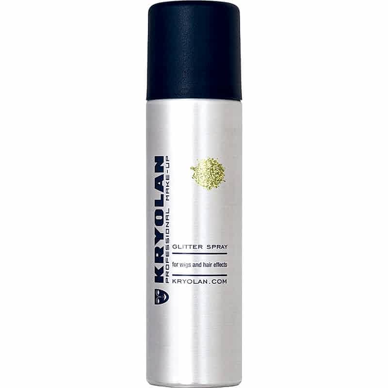 Kryolan Professional - Spray colorat - Glitter Gold Kryolan Professional - Spray colorat - Glitter Gold