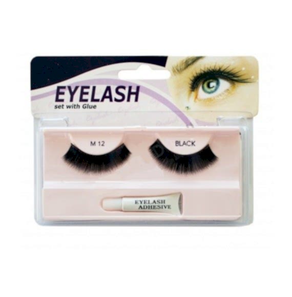 Gene false cu adeziv - M12 - Eyelash set with glue Gene false cu adeziv - M12 - Eyelash set with glue