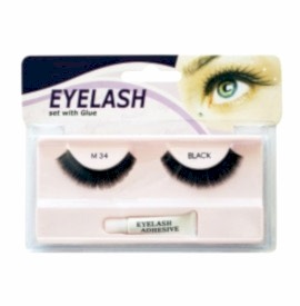 Gene false cu adeziv - M34 - Eyelash set with glue